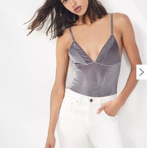 Out From Under Shayla Velvet Plunging Bodysuit